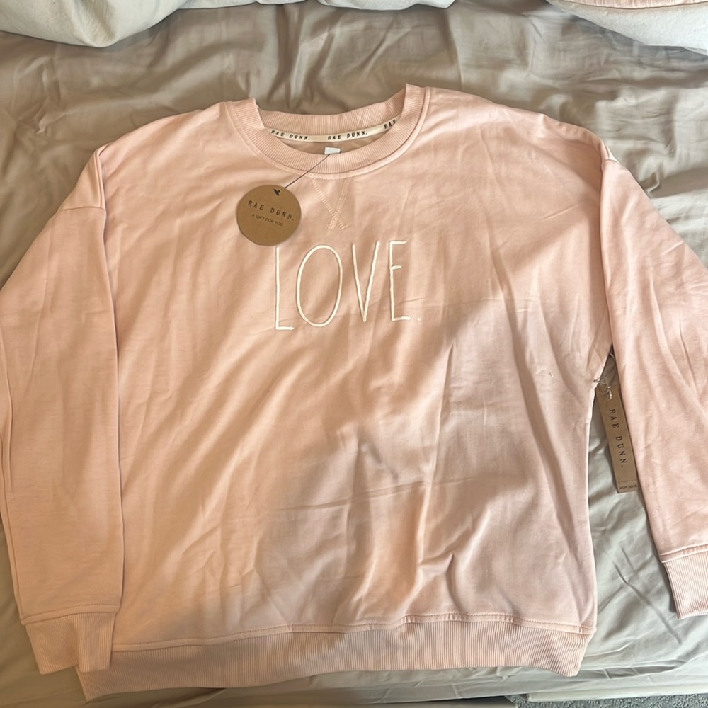 Rae Dunn Love Crewneck (NEW WITH TAGS!!)